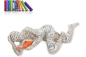 Cyrank Lesende Frau, Harz Figur Deko Für Regal, Kleine Lesende Frauen Geformte Skulptur, Abstrakte Lesefigur, Skulpturen, Innovative Dame, Die Zellstoff Formt, Büro, Studie, Bücherregal-Ornamente