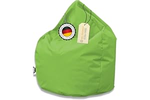 ‎PATCH HOME PATCH HOME Patchhome Sitzsack Tropfenform - Kiwi für In & Outdoor XXL 420 Liter - mit Styropor Füllung in 25 versch. Farben und 3 Größen