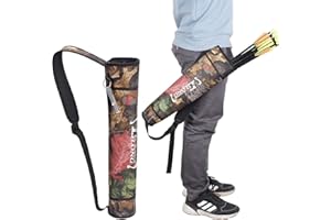 ELONG OUTDOOR Faretra per Frecce con Portafaretra, Borsa per faretra, Portafaretra per Giovani e Adulti, Pratica all'aperto, Supporto per frecce