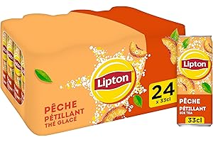Lipton Ice Tea Pêche Pétillant Canettes 24x33CL