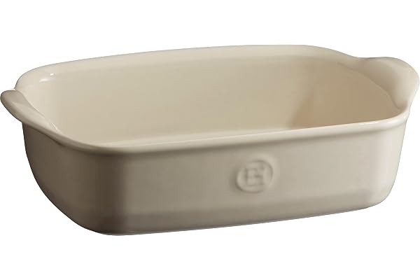 Emile Henry Eh029649 Plat à Four Individuel Céramique Beige Argile