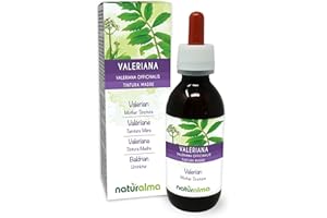 Valeriana (Valeriana officinalis) radici Tintura Madre analcoolica Naturalma - Estratto liquido gocce 120 ml - Integratore alimentare - Vegano
