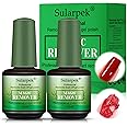 Sularpek 2 Pcs 15 ml Gel Nail Polish Remover, Gel Polish Remover, Gel Nail Remover, Nail Polish Remover, Fast Gel Polish Remover, Easily & Quickly Remove Nail Polish in 3-5 Minutes