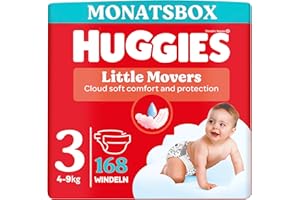 ‎HUGGIES Huggies Little Movers Disney Baby Nappies Size 3 168 (3 x 56) Monthly Box