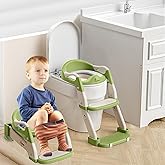 R for Rabbit Hilltop Trainer 2-in-1 Potty Training Seat & Step Stool | Adjustable Height with Anti-Skid Base, Universal Fit &