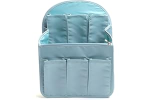 BeeViuc Rucksack Organizer Filz für Fjallraven Kanken (16L / No 2) Fächer für Handy, Laptop, Mappen, Schlüssel UVM. | Ideal für Schule, Studium, Arbeit, Reisen oder Freizeit Größe - Blau(L)