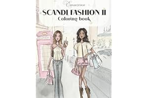 Scandi fashion 2 coloring book, Emmzonn: Fashion illustrations, girlhood and self-care