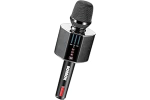 BONAOK Microfono per karaoke, portatile per karaoke, sistema di microfono wireless Bluetooth, per feste in auto, a casa, all'aperto, regalo per karaoke per PC/tutti gli smartphone G50
