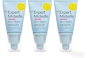 My Expert Midwife No Harm Bum Balm Nappy Cream, 100% Naturally Derived Baby Bottom Balm, protect & help recovery from nappy rash, gentle, moisturising serum. Suitable for Newborn babies - 30ml