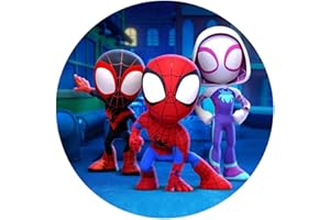 EBANEY Fondant Tortenaufleger Tortenbild Geburtstag SPIDEY & FREUNDE K 6