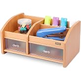 DAXI DX-404 BAMBU DESENLİ AHŞAP KALEMLİK, MASA&Uuml;ST&Uuml; D&Uuml;ZENLEYİCİ