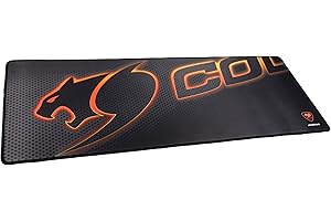 Cougar Gaming | Tapis DE Souris | ARENABLACK - 800X300X5MM - Antidérapant - Coutures renforcées pour Une durabilité Accrue - pour Souris Gaming optiques et Laser