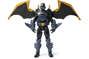 SPIN MASTER DC Comics, Action Figure Batman Adventures Night Sky, Alto 30 cm con Ali Espandibili, 17 Punti di Articolazione, 7 Accessori e Lancia Proiettili. Giocattoli per Bambini e Bambine, 3+ anni