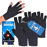 Pack of 4 Gloves for Osteoarthritis and Arthritis &ndash; Compression for Women and Men &ndash; Reduces Inflammation &ndash; Fingerless for Han