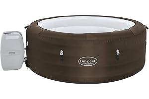 Bestway LAY-Z-SPA Whirlpool Limited Edition AirJet 196cm x 61 cm 4-6 Personen, rund, braun