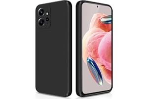 GiiYoon Funda para Xiaomi Redmi Note 12 4G, Case de Silicona Suave de TPU Carcasa Protector de Goma Fexible Prueba Liviano y a Delgado de Golpes Antirrayas para Teléfono Xiaomi Redmi Note 12 4G(Negro)