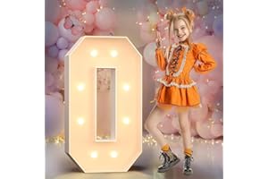 LIUWEIBIN Números de marquesina de 2 pies,(60CM),números gigantes iluminados para fiestas, números grandes con luces, número grande con luz LED, decoraciones de fiesta de cumpleaños,números de cartón