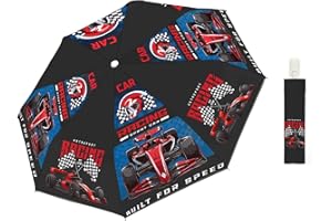 alldomess Ombrello Pieghevole Bambino Automatico,Ombrello Antivento Anti-UV con Strisce Riflettenti 360°,Leggero Compatto Ombrelli Anti-Riciclaggio Sicuro per Bebè, Ragazze e Ragazzi