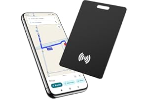 POFIBO Tracker per Android, Wallet Tracker Ricaricabile, compatibile con l'APP Google Find Hub(solo Android), Scheda di Localizzazione Bluetooth per Chiavi, Bagagli, Valigie e Borse