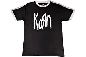 Rock Off officially Licensed Products Korn Band Logo Ringer T Shirt