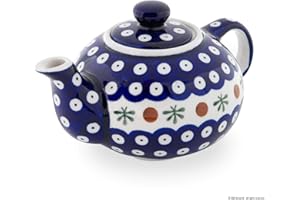 UNBEKANNT Original Bunzlauer Keramik Teekanne 0,42 Liter im Dekor 41