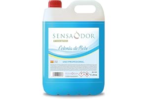 SENSODOR Ambientador Colonia bebé SENSAODOR, 5 Litros, azul, Garrafa, Profesional, Empresas, Negocio, Limpieza, Neutralizador, Quitaolor, Buen olor, Aromatizador