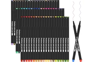 Fineliner Stifte, Funnasting 60 Farben Fineliner Set, 0.4mm Bullet Journal Stifte Farbig Stifte Filzstift Set Farbe Pen für Sketch, Schreiben, Hinweis Kalender, Malen für Erwachsene