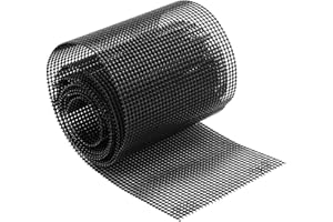 MHDJQ Rejilla para Juntas Rejilla para Ventilación de Juntas 1m rejilla metalica malla acero inoxidable Protección de Las Juntas de Choque del Clinker Contra Abejas Avispas o Ratones Negro (1 Meters)