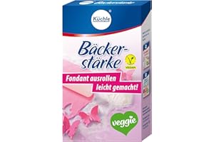 Küchle Bäckerstärke 100g | Vegan | Idealer Helfer beim Ausrollen von Fondant | Verhindert das Kleben an Utensilien | Mühelos, schnell und einfach | 1 x 100 g Packung