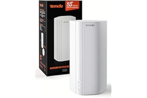 Tenda 5G06 Routeur 5G NR Double SIM, Wi-FI 6 AX3000 Box 5G/4G LTE, Port 2,5G, Plug and Play, Jusqu’à 160 Appareils, Contrôle Parental, WPA3, Mesh WiFi Plus