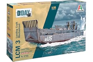 Italeri 6755 1:35 LCM 3 (Landing Craft mechanized) – Modélisme, kit de construction, modélisme, bricolage, loisirs, collage, kit de construction en plastique, kit militaire