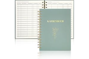 ‎JIANTA JIANTA Kassenbuch A5, Spiralfinanzbuch, Haushaltsbuch Ein und Ausgaben, Ausgaben Tracker Finanzplaner Budgetverfolgung Deutsch für Rechnung Kleinunternehmen, 140 Seiten