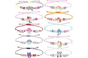 Pinkgarden Braccialetti per ragazze, gioielli per ragazze, braccialetto per bambini, set di braccialetti dell'amicizia, regalo di compleanno, bomboniere