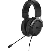Asus TUF Gaming H3 Gun Metal 7.1 Surround 3.5mm Kablolu Gaming Kulaklık
