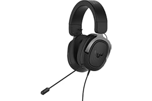 ASUS TUF Gaming H3 Gun Metal Gaming Headset with virtual 7.1 Surround, Tough stainless-steel headband and fast cooling ear cushions for PC, PS4, Xbox One and Nintendo Switch