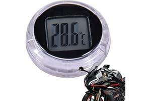 DJOWYH Thermomètre numérique de moto imperméable pour guidon – Rond à coller
