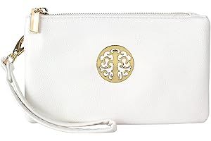 FASHION CHOICE Small Clutch Bags with Wristlet and Long Adjustable Strap - Packaged With FREE Elegant Tiana Marie Dust bag