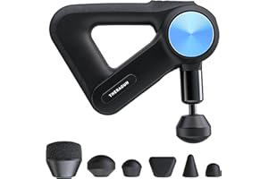 Theragun PRO Perkusyjny pistolet do masażu, całkowicie nowy, elektryczny ręczny masażer perkusyjny 4. generacji, terapia tkanek głębokich mięśni (czarny 2019)