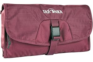 Tatonka Small Travelcare kosmetyczka – płaska kosmetyczka do zawieszenia z przegródkami i lustrem – bordowa czerwień – 25 x 17 x 4 cm