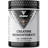 Vitalest Kreatin Toz 300 gr | Mikronize Kreatin Monohidrat, G&uuml;&ccedil; Artışı ve Kas Performansı İ&ccedil;in Sporcu Takviyesi
