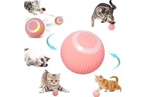 ARJEU Wloom Power Ball 2.0 Cat Toy, Aiveys Cat Ball, Aiveys Smart Ball Cat, Zombie Balls for Cats Playtime, Gertar Cat Toy (Pink)