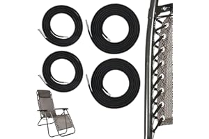 JOYECHO Kit de 4 Élastiques de Rechange pour Transat Lafuma, Remplacement Corde pour Fauteuil Relax Zero Gravity élastique Fauteuil Elastique Chaise, Élastique Chaise Longue Résistant
