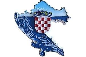 WEDARE MAGNET SOUVENIR Aimant de réfrigérateur 3D Carte de la Croatie pour voyage, souvenirs, décoration de la maison et de la cuisine