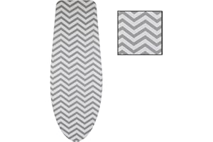 NAWA HOME & WORK Nawa Funda de Planchar Encaja en Cualquier Tipo de Tabla de Entre 110-130 cm de Largo y 30-47 cm de Ancho (Chevron)