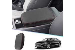 SHAOHAO pokrowiec na środkowy podłokietnik, do Audi A4 B9, 8W, 2017 / 2018 / 2019 / 2020 / 2021 / 2022, A5 (wersja czterodrzwiowa), pokrowiec na konsolę środkową, akcesoria (czerwona linia)