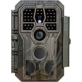 GardePro E5 Wildkamera 32MP 1296P Nachtsichtbereich Bis 30m Wildkamera mit Bewegungsmelder Nachtsicht 0,1s Schnelle Trigger, 