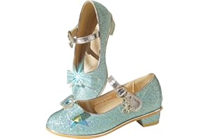 EIGHT KM EKM7018 Scarpe Eleganti per Ragazze con Tacco Alto Mary Jane Princess Scarpe con Pompa per Feste di Nozze Scarpe Illuminanti per Bambini Toddler