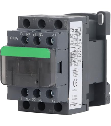 GMC 9M 10 24, Mini Contactor, 9A, 3 Pole, 1 N.O. Aux., 24VAC Coil