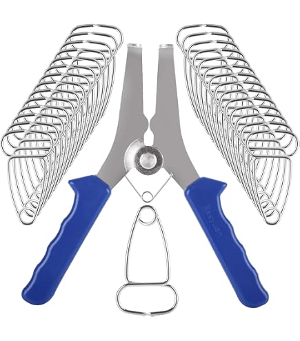 PHITUODA 10-Pack Pinch Dogs – 1.5 Inch Steel Woodworking Clamps For Gluing Panels, Tabletops, Stools & Assembly Projects