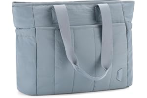 VASCHY Puffer Tote Bag dla kobiet, pikowana torba na ramię z kieszenią na ramię